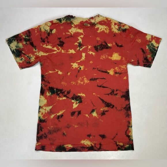 Chinatown Market Smiley Face Logo Graphic T-shirt Women Small Tie Dye Red - Picture 3 of 5